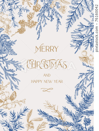 Forest christmas frame. Forest christmas frame. 76160042