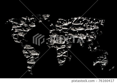Roughly sketched out world map with patterns Roughly sketched out world map with patterns 76160417