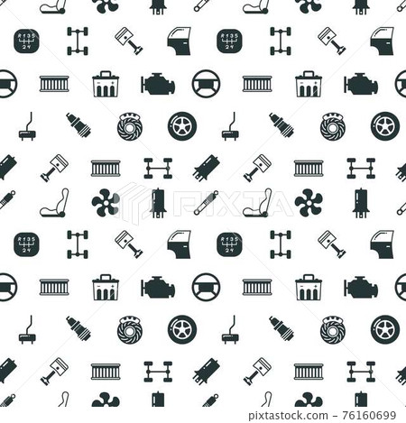 Car spare parts seamless pattern 76160699