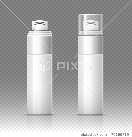 Shaving foam cosmetic bottle sprayer container illustration 76160719