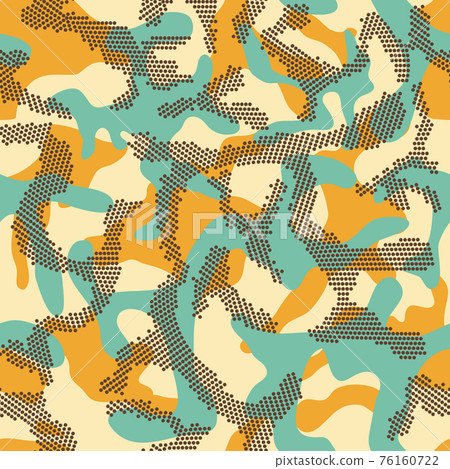 Abstract camouflage geometric fashion seamless pattern Abstract camouflage geometric fashion seamless pattern 76160722