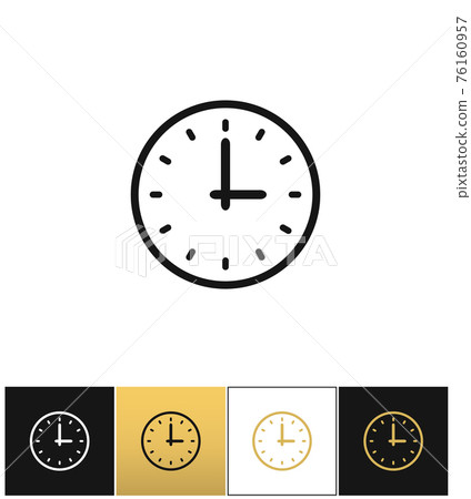 Clock sign or simple time icon 76160957