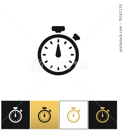 Stopwatch sign or quick accurate analogue clock chronometer timer icon Stopwatch sign or quick accurate analogue clock chronometer timer icon 76161110