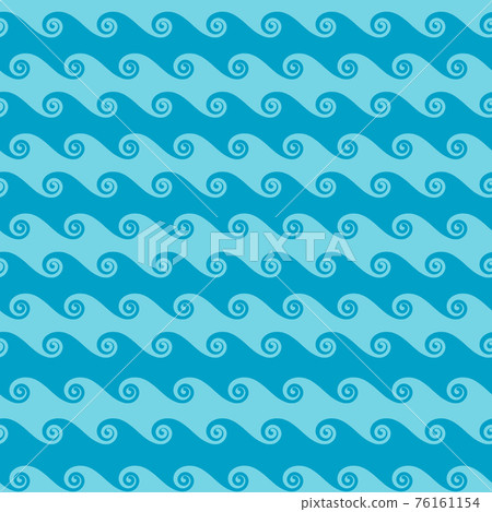 Seamless sea wave abstract pattern Seamless sea wave abstract pattern 76161154