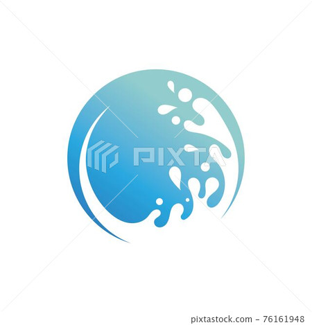 splash water nature logo and symbol vector image 76161948