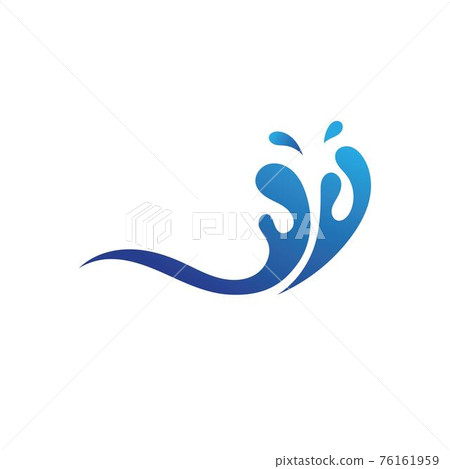 splash water nature logo and symbol vector image 76161959