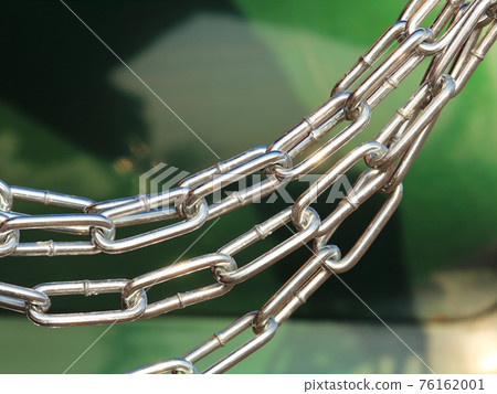 chrome chain hanging loosely close-up background for magazine chrome chain hanging loosely close-up background for magazine 76162001