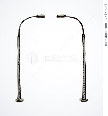 Modern street Lantern. Sketch Modern street Lantern. Sketch 76162021