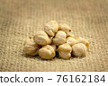 Chickpea on sackcloth 76162184