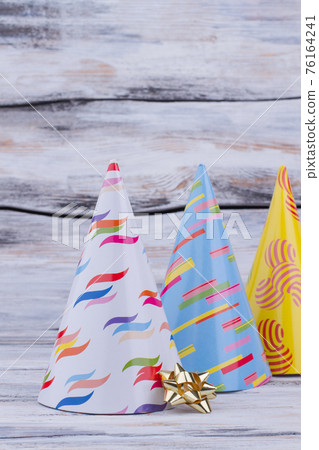 Party hats for Birthday celebration. Party hats for Birthday celebration. 76164241