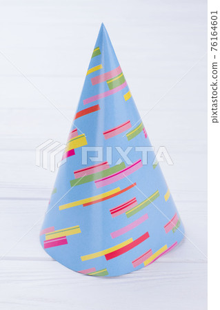 Blue paper hat for Birthday party celebration. Blue paper hat for Birthday party celebration. 76164601