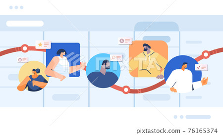 mix race businesspeople on arrow chart financial growth business development concept horizontal 76165374