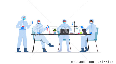scientists team working together in lab coronavirus vaccine development fight against covid-19 concept scientists team working together in lab coronavirus vaccine development fight against covid-19 concept 76166148