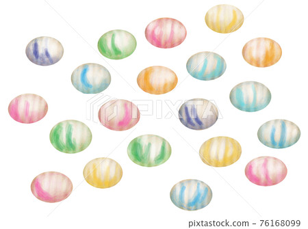 彩色大理石手繪插畫素材 76168099