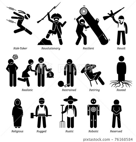 Neutral Personalities Character Traits. Stick Figures Man Icons. Starting with the Alphabet R. Neutral Personalities Character Traits. Stick Figures Man Icons. Starting with the Alphabet R. 76168584