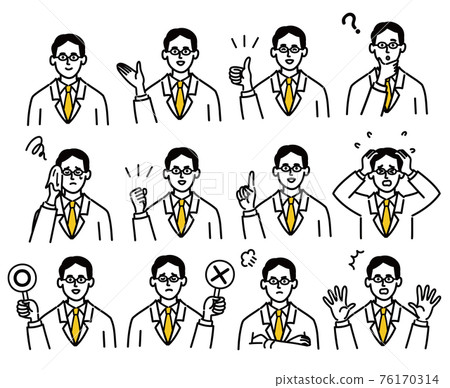 Doctor Doctor Male Pop Set Medical Facial Expression Doctor Doctor Male Pop Set Medical Facial Expression 76170314