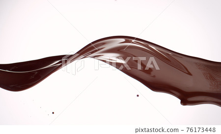 chocolate splash wavy shape 76173448