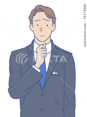 Men in suits holding fists Troublesome faces Simple 76173660