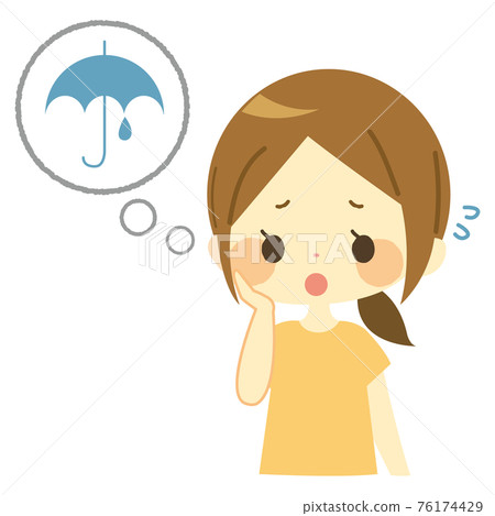 擔心下雨的女人 擔心下雨的女人 76174429