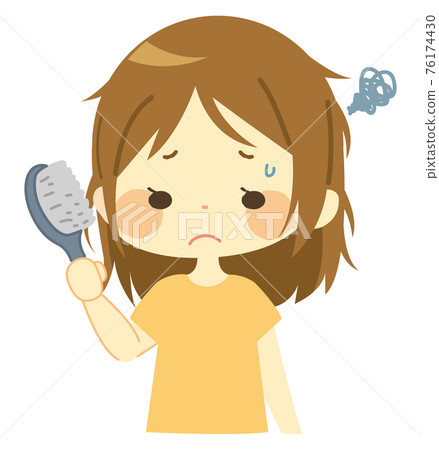 頭髮粗糙的女人 頭髮粗糙的女人 76174430