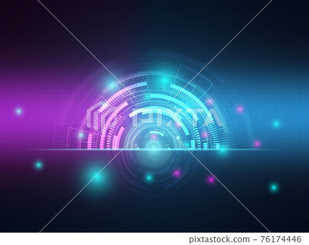 abstract technology hi tech data transfer... - Stock Illustration ...