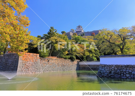 【香川縣】黃葉中的丸龜城（城樓） 76174675