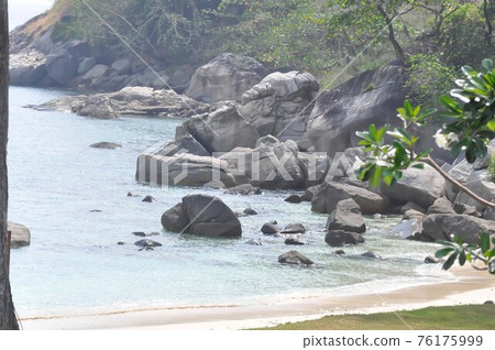 sea ,beach and mountain background sea ,beach and mountain background 76175999