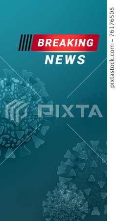Breaking news live screen world map background. Vector illustration, banner template Breaking news live screen world map background. Vector illustration, banner template 76176508