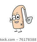 Illustration of a cute hearing aid character like 76178388