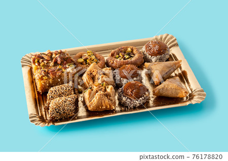 Assortment of Ramadan dessert baklava 76178820