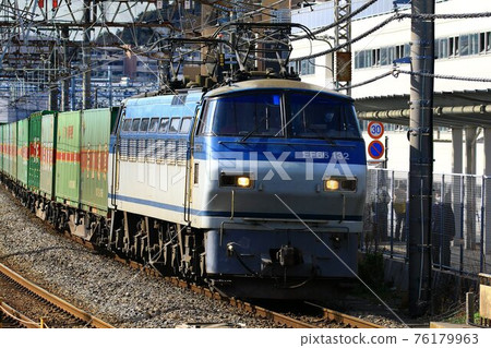 Freight train towed by electric locomotive EF66 Freight train towed by electric locomotive EF66 76179963
