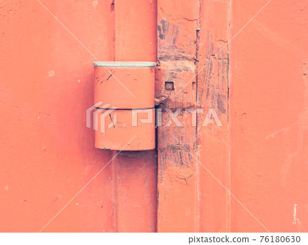 Safety anti thef latch lock on warehouse door. Industrial gate Safety anti thef latch lock on warehouse door. Industrial gate 76180630
