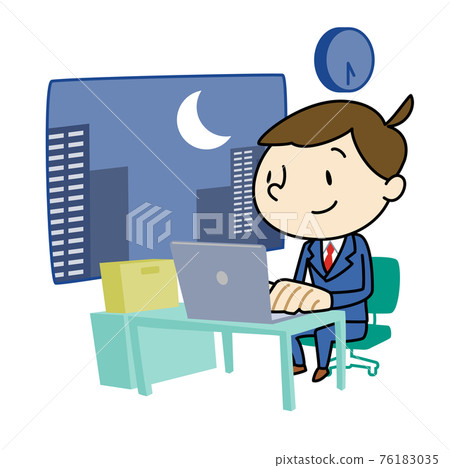Office work men overtime 76183035