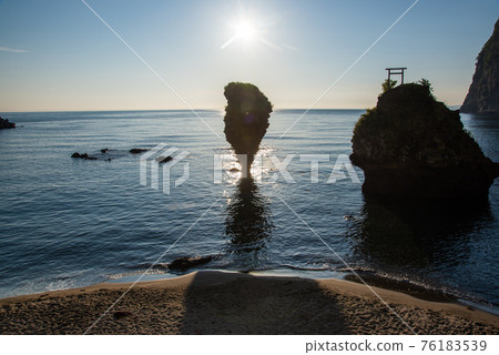Ebisu Rock with the Asahi in the background Yoichi, Hokkaido 76183539