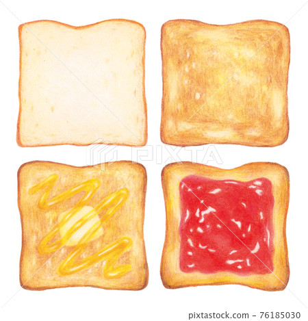 Hand drawn illustration of toast 76185030