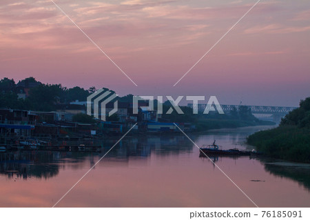 Morning on the river early 76185091