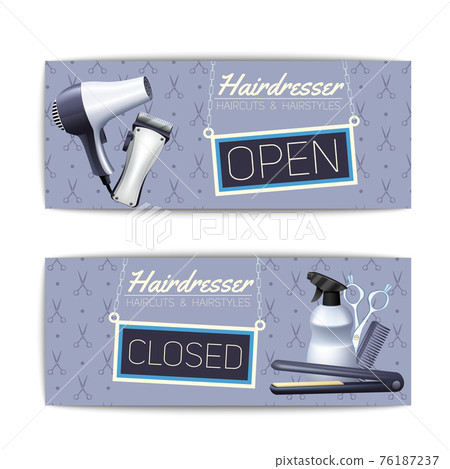 Hairdresser Color Banner Set 76187237