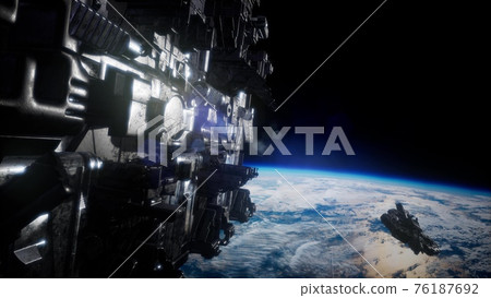 Highly Detailed Huge Spaceship Highly Detailed Huge Spaceship 76187692