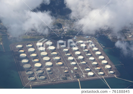 煉油廠，航拍，鹿兒島 76188845