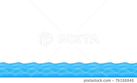 Side-scrolling game water cross section ground_block_illustration material_16: 9 76188848