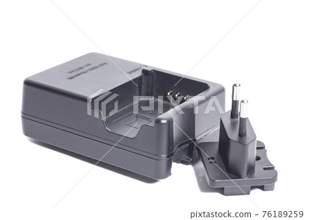 Charger for digital cameras isolated on white background Charger for digital cameras isolated on white background 76189259