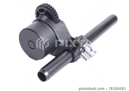 Focus motor for camera isolated on white background Focus motor for camera isolated on white background 76189261