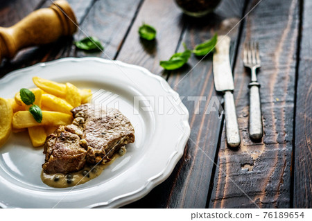 Grilled pork neck 76189654