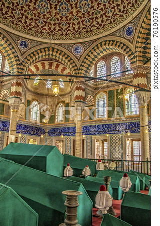 Interior of Hagia Sophia in Istanbul, Turkey 76190576