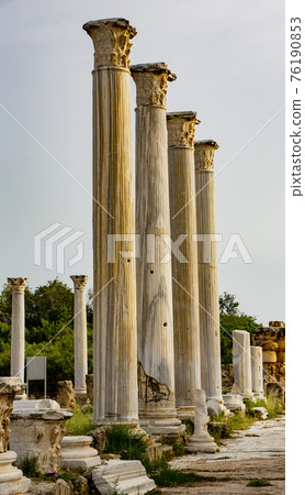 Ruins of columns in Ancient Salamis 76190853