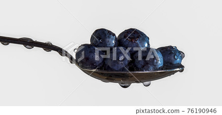 Blueberries on a Spoon Blueberries on a Spoon 76190946
