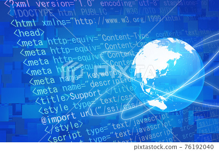 HTML programming language background material - Stock Illustration ...