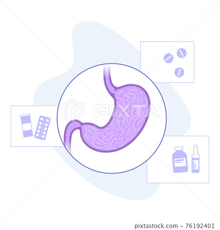 Stomach logo concept Stomach logo concept 76192401