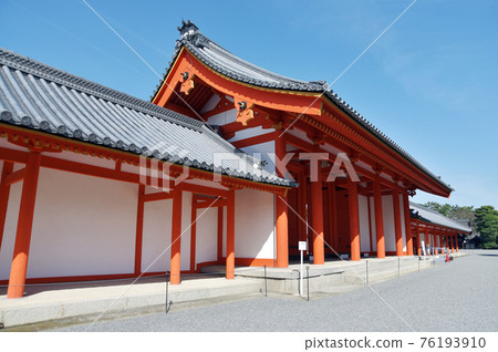 京都御所走廊和小門門京都市 京都御所走廊和小門門京都市 76193910