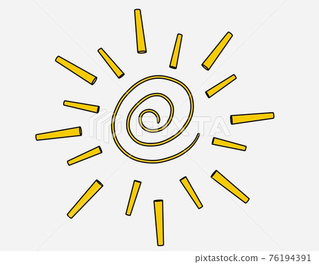 The hot yellow round and round sun "with Kurobuchi" 76194391